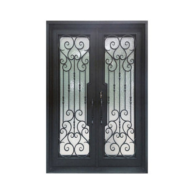Imperial Bloom Iron Door