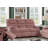 Velvet Upholstered Manual Motion Recliner Sofa-387093424