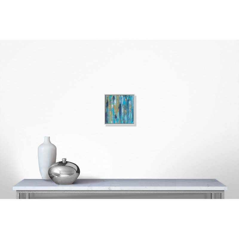 «Through the Shimmer», reproduction d'art sur toile encadrée, Cadre blanc, H 16 po x l 16 po x P 2 po