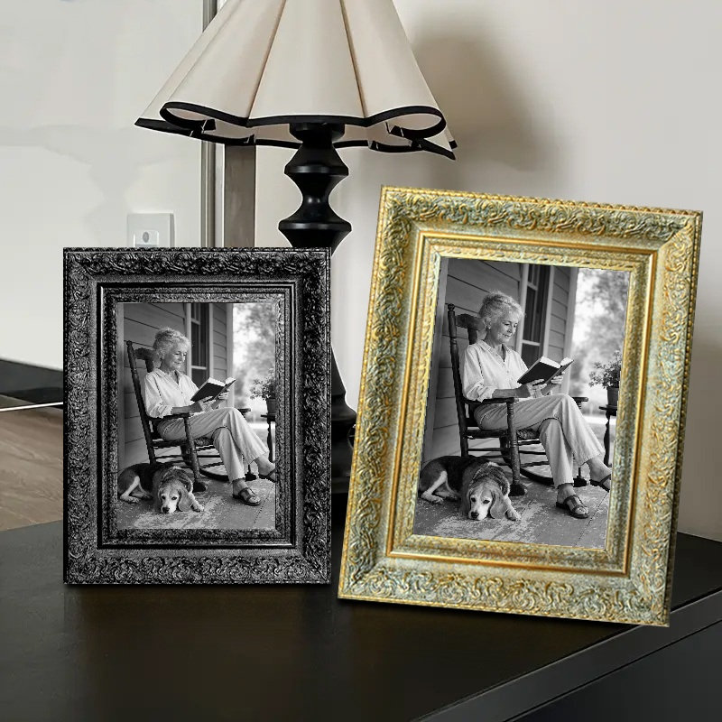 Cadre photo 3 pièces 5 po x 7 po, Or antique, 3, L 5 po x H 7 po