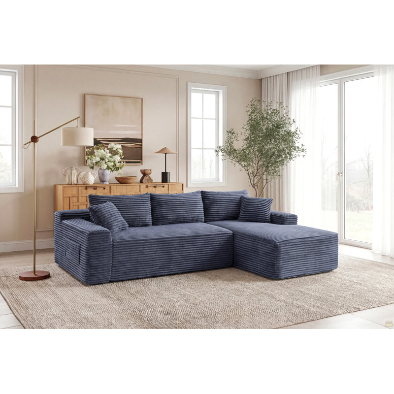 Canapé modulaire 106,3 po Cloud, Gris
