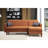 Stylish Corner Sofa-Bed, Tile Red, 85.0 x 33.9 x 51.2 inches | Durable Metal/Wood Frame, 26 DNS Sponge Seat & 22 DNS Back | Comfortable Sitting Height: 17.7 inches | Perfect for Small Spaces & Modern Decor-90667734