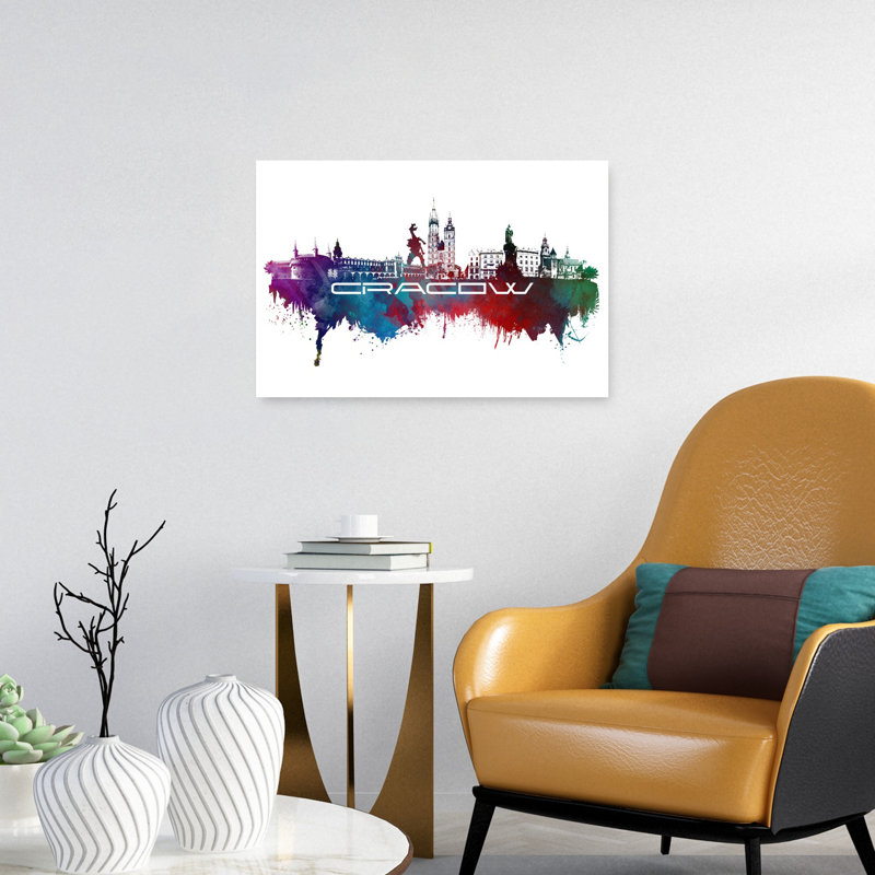 Print, 40.64cm H x 60.96cm W, Purple/Blue/Red