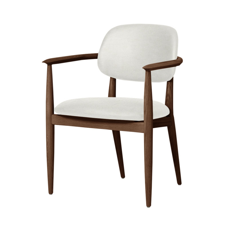 Chaise Slow de Space Copenhagen, Noyer naturel, L493 Naturel Sanfor 0023