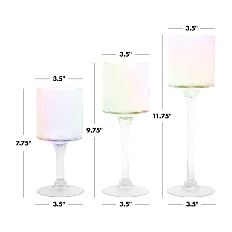 Verre 11,75 po H, Irisé