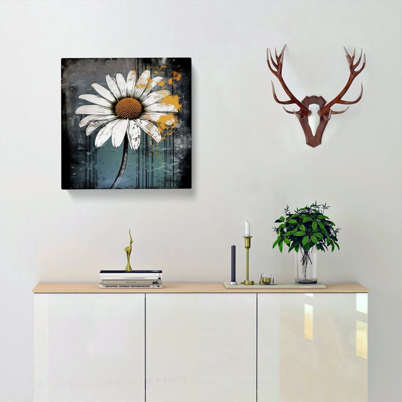 Daisy Grunge Art - Print