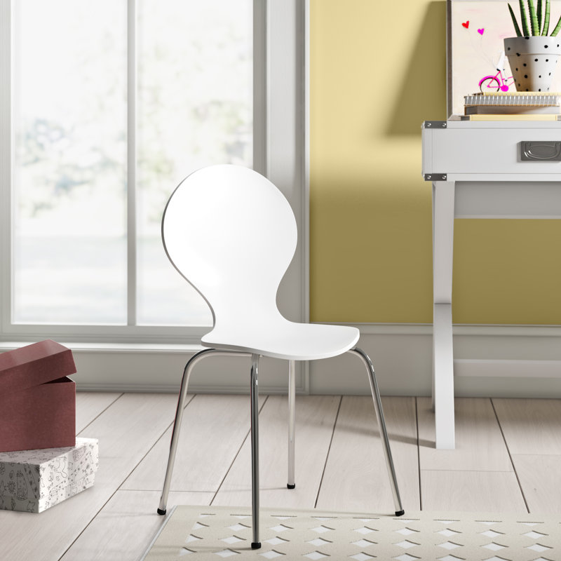 Chaise de bureau Milperra, pour enfants, Blanc