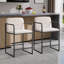 Tabouret de comptoir rembourré 24 po avec repose-pieds 24 po-1157832903