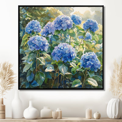 Hydrangea Garden Delight Harmony I - Hydrangea, art mural