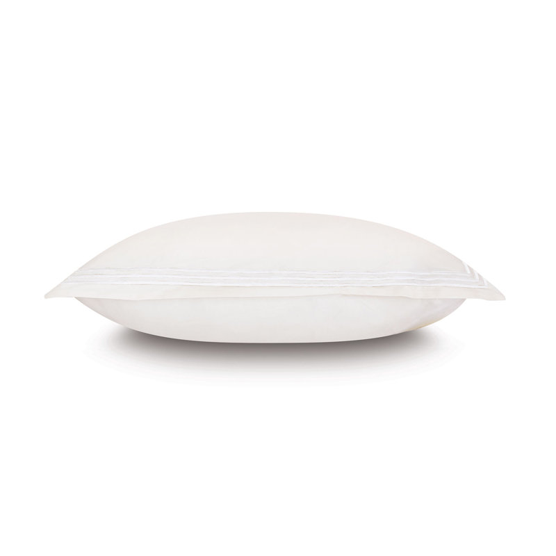 Tessa Cotton Sham Set, Ivory/White, Standard, Multi-stripe