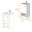 Meuble-lavabo autoportant, une tablette ouverte-2090075358