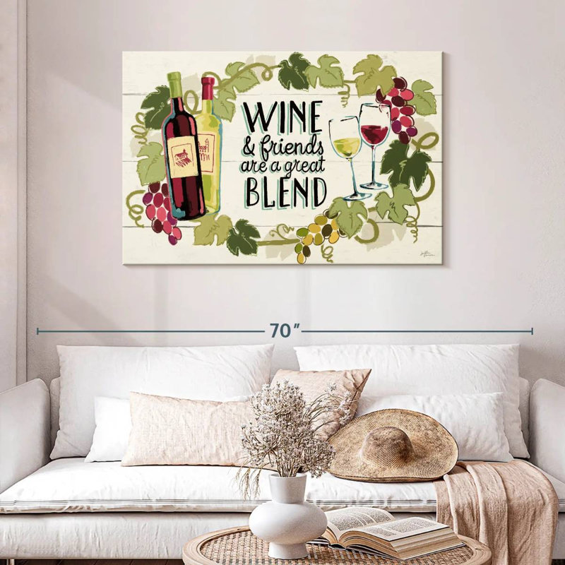 Tergel Wine And Friends I, H 30 po x l 45 po