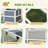 Light Gray Bottomless Outdoor Tortoise Enclosure