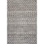 Jute tissé à la main géométrique/coton gris foncé/Ivoire Tapis décoratif-485121026