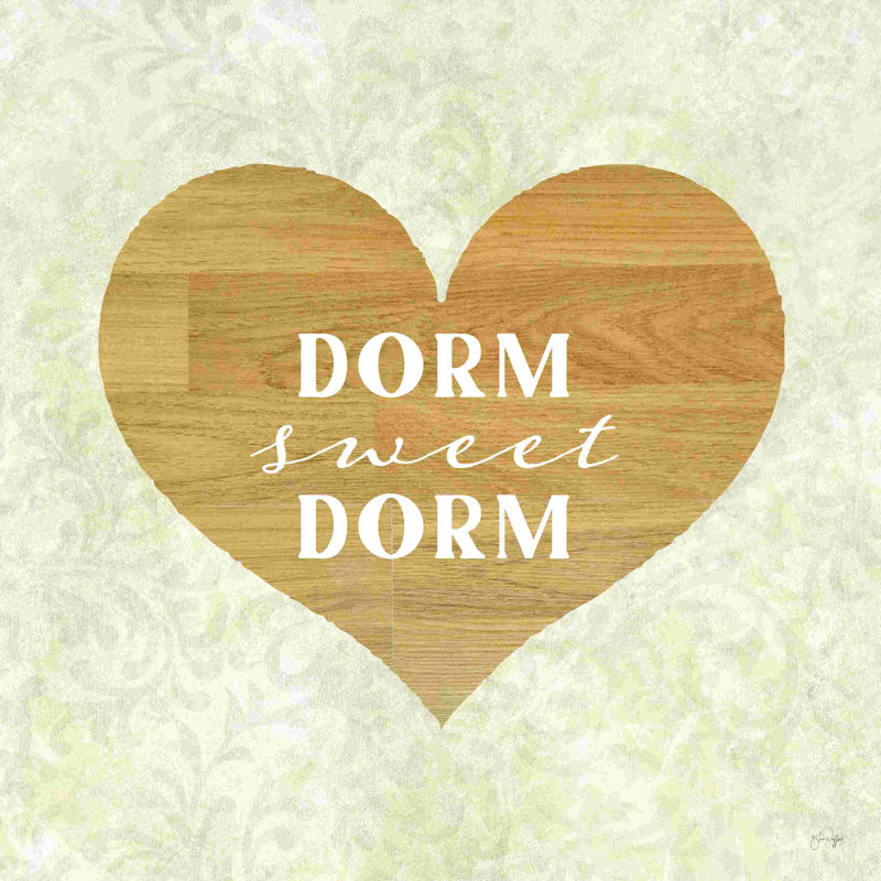 Dortoir Sweet Dorm, H 12 po x l 12 po, Non, Toile tendue