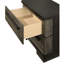 Table de chevet Contemporary 2 en brun-gris - fabrication en bois et bois