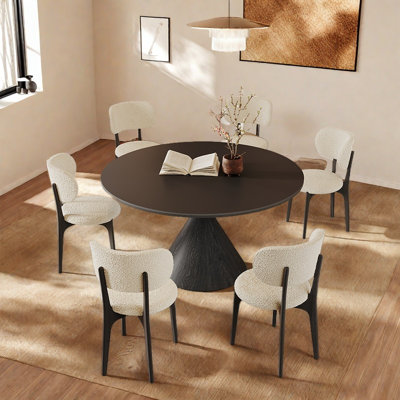 Modern Simple Rock Plate Dining Table Sets.