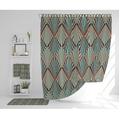 Nesia Polyester Shower Curtain Set