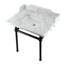 Lavabo console en marbre Carrara de 30 pouces avec pieds en laiton Kingston (8 pouces, 3 trous) Kingston-72887940