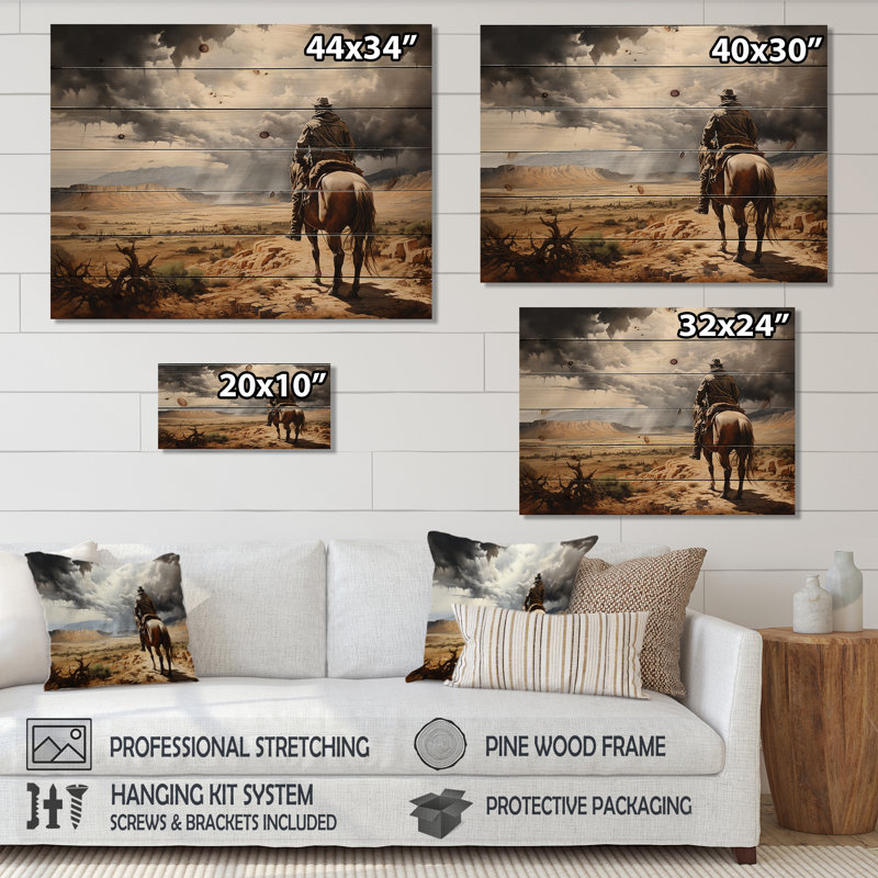 Stanley - Décoration murale bois sur bois de pin naturel, H 24 po x l 32 po
