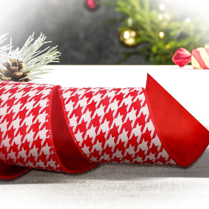 180'' Plaid Fabric Ribbon