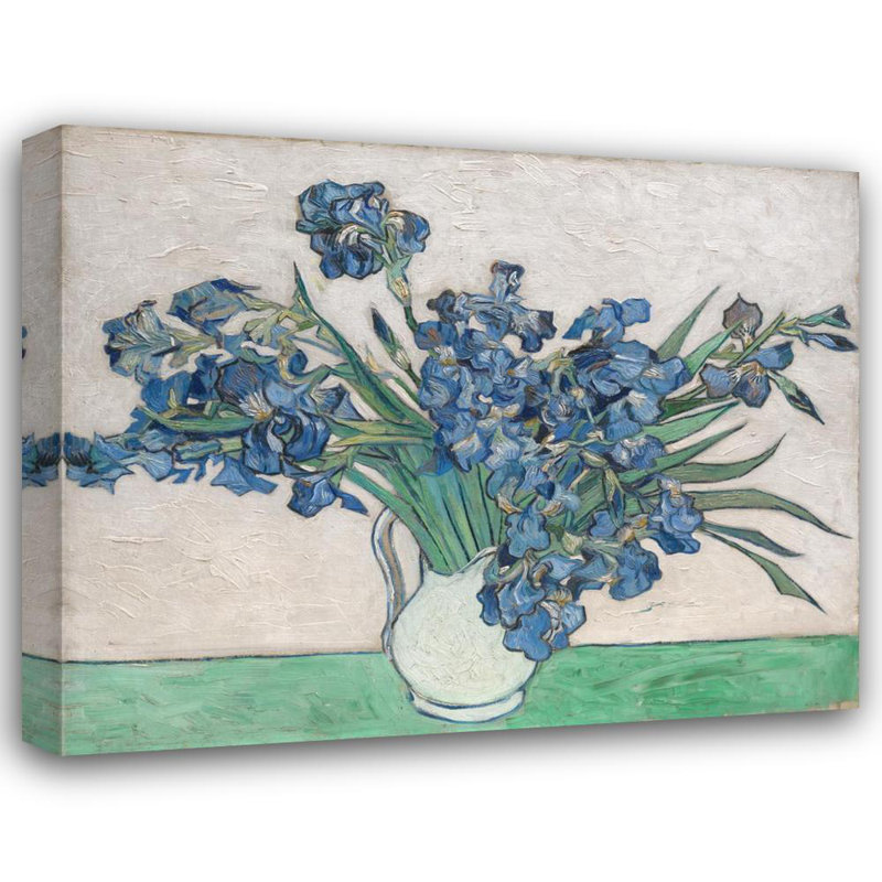 "Irises" par Vincent Van Gogh - Art sur toile tendue avec châssis, H 18 po x l 14 po