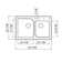 Radius 33.06'' L Drop-In Double Bowl Kitchen Sink