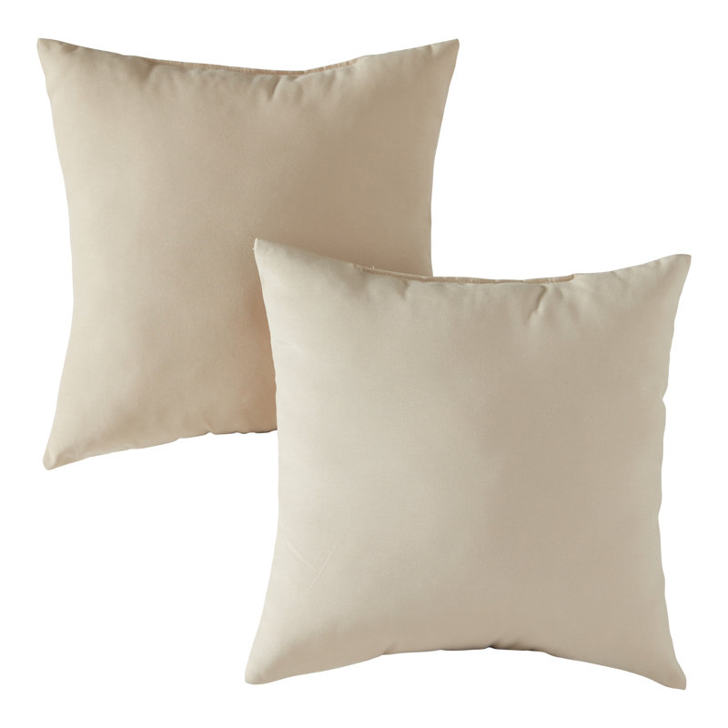 Housse de coussin d'extérieur carré Covington, Beige