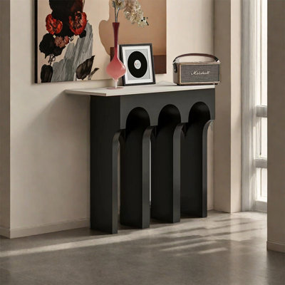 Console semi-circulaire de style américain