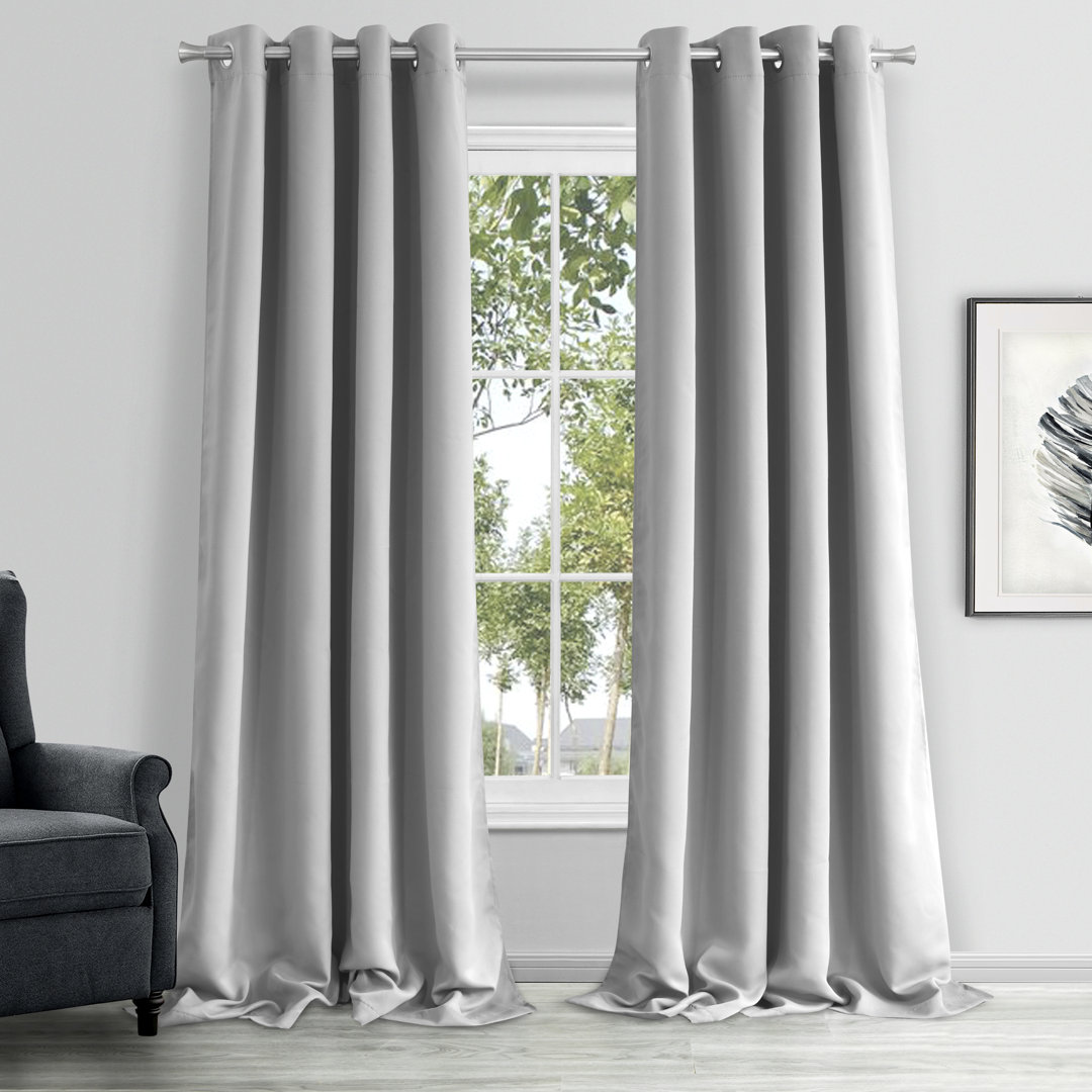 Blackout Curtains Single Panel 2 Panels Bedrooms Living Room 54x84 Machine Washable Ideal Curtains (Set of 2) Eider & Ivory™ Curtain 
