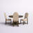 Joyce 5-Piece Wood Dining Table Set