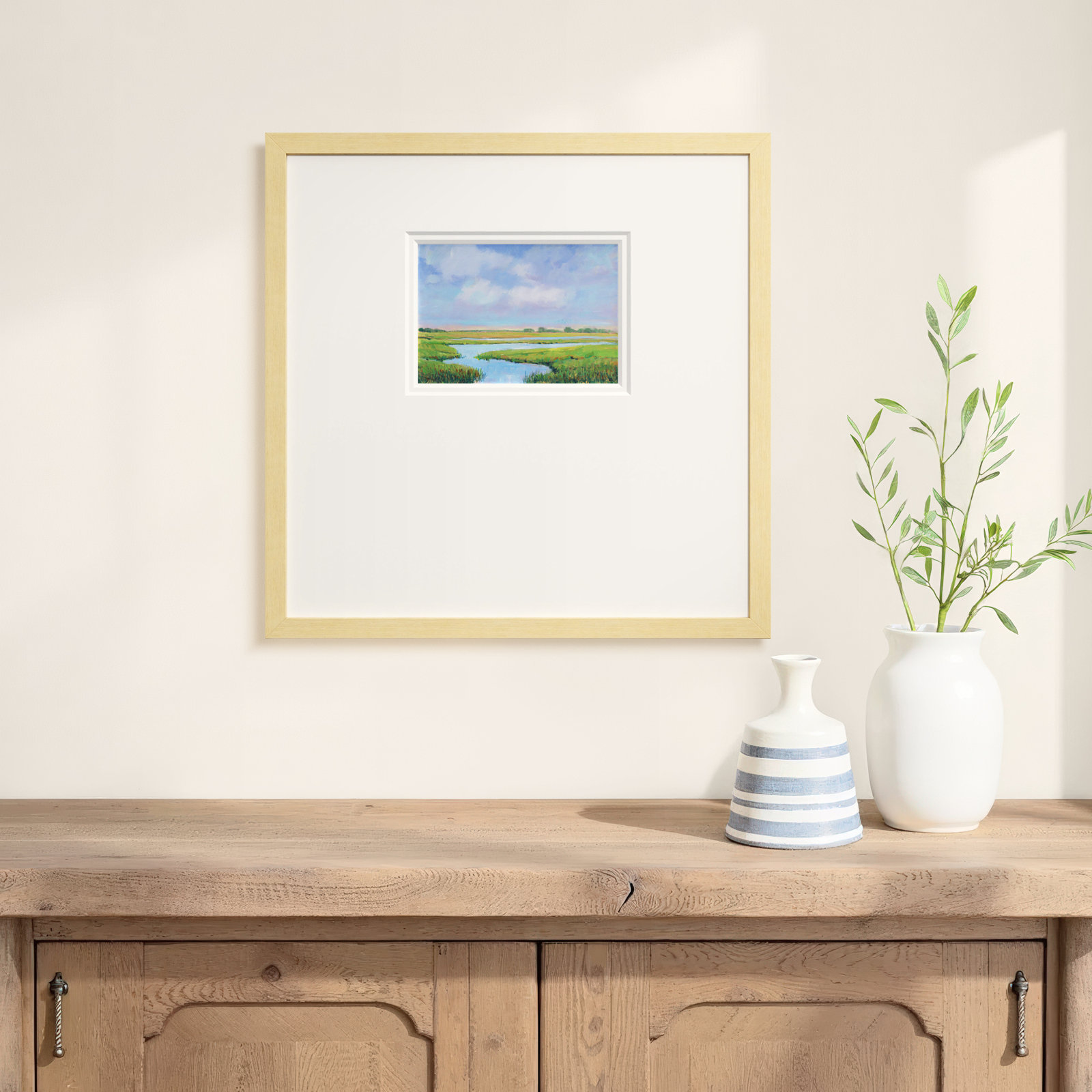 Summer Marsh II Print, 17" H x 17" W x 1.25" D