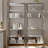 Reymi Silver Bookcase with Open Shelf Srorage-425457526