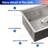 28'' L Single Bowl Stainless Steel Kitchen Sink