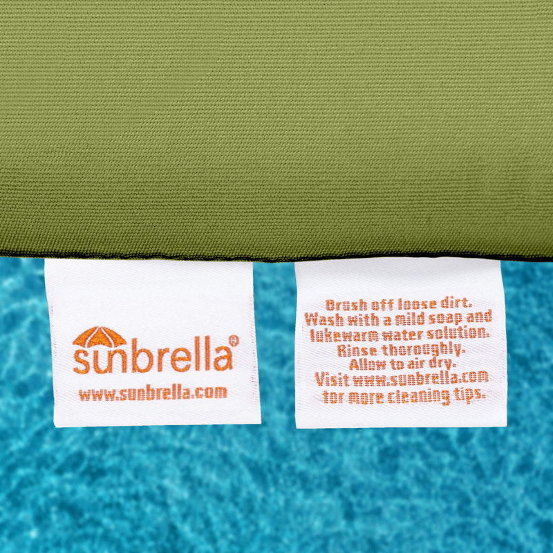 Sunbrella® Bench Cushion, Spectrum Cilantro Sunbrella® Plainweave