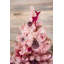 Pink Teddy Flocked Artificial Spruce Christmas Tree-653437934
