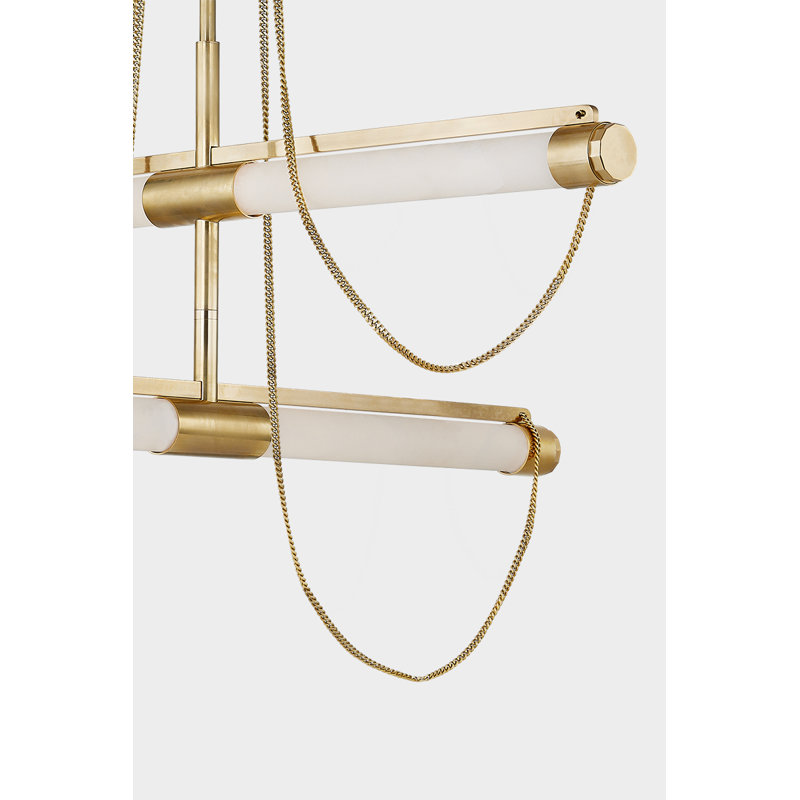 LARIAT Light Integrated LED Chandelier by Noz Nozawa for Corbett Lighting, 77.75" H x 7.75" W x 7.75" D