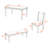 Luxury 6-Person Dining Table Set with Comfortable Upholstered Seating-420280807