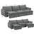Chenille Power Sofa With Sleeper