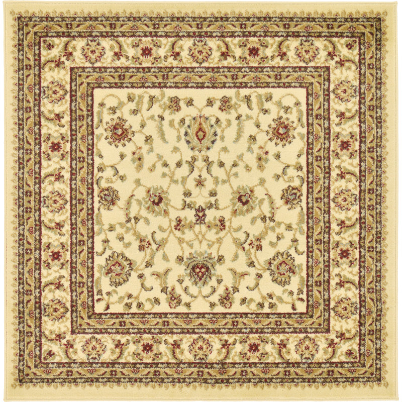 Tapis oriental Niles, Carré 4 pi 1 po, Crème