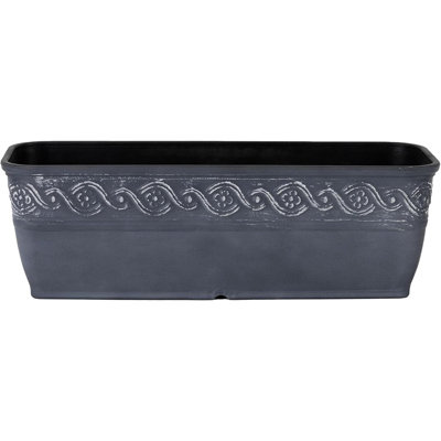 Boîte à fleurs rectangulaire avec ...