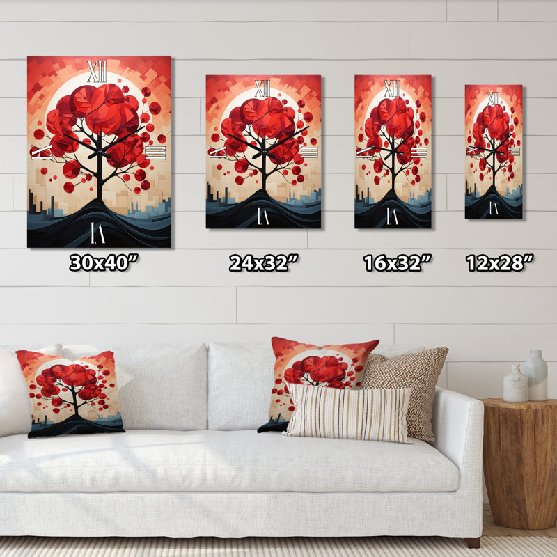 Horloge murale harmonie florale, Petit