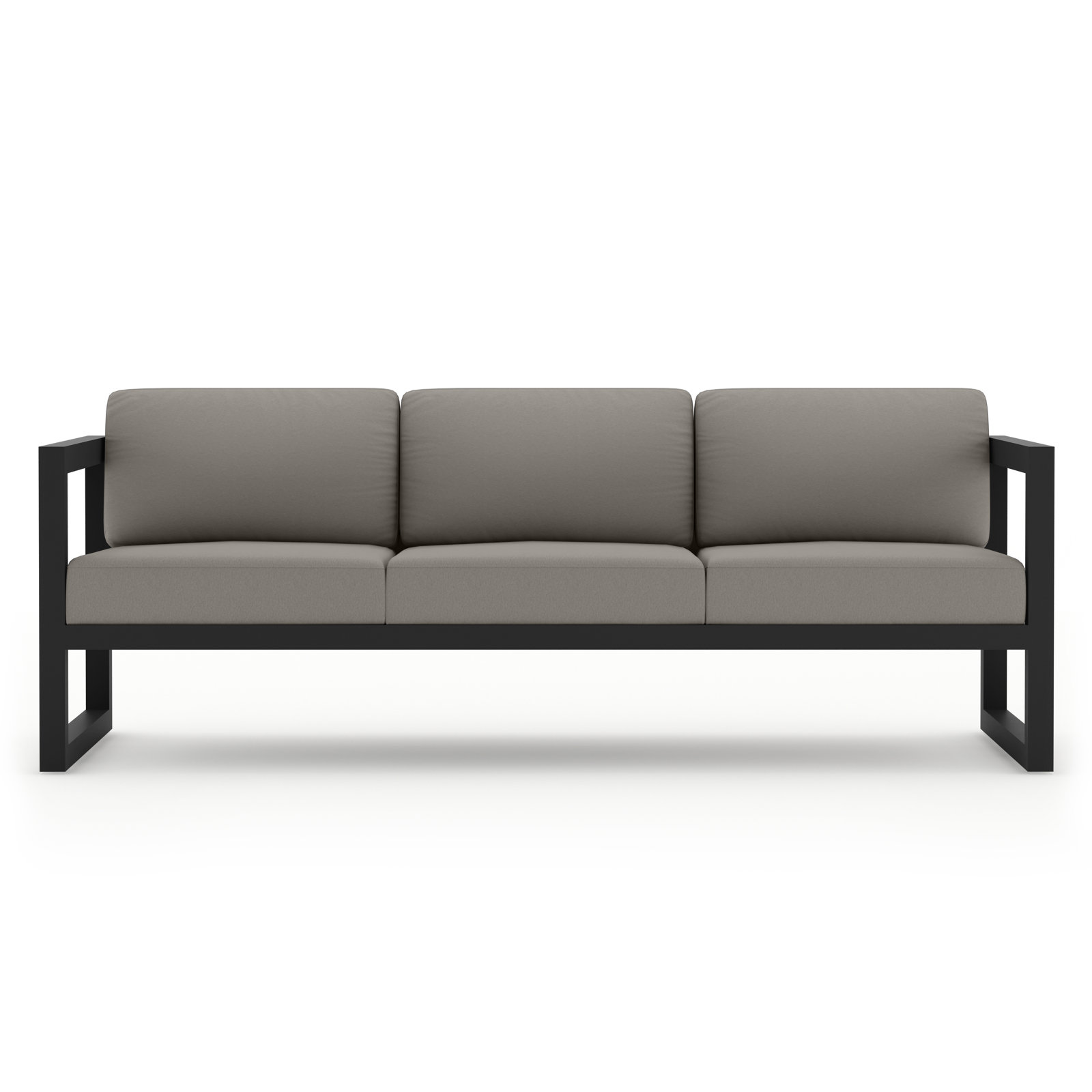 Smith 4-Person Patio Seating Group, Canvas Charcoal, Black
