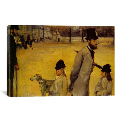 Place de la Concorde 1875' by Edgar Degas Painting Print on Canvas -  Vault W Artwork, 635A08AE0B9E4B8AAC45DD5A2FD1F689