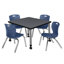Ensemble de table de salle à manger et de chaises Kee-93832724-93832726-79646461