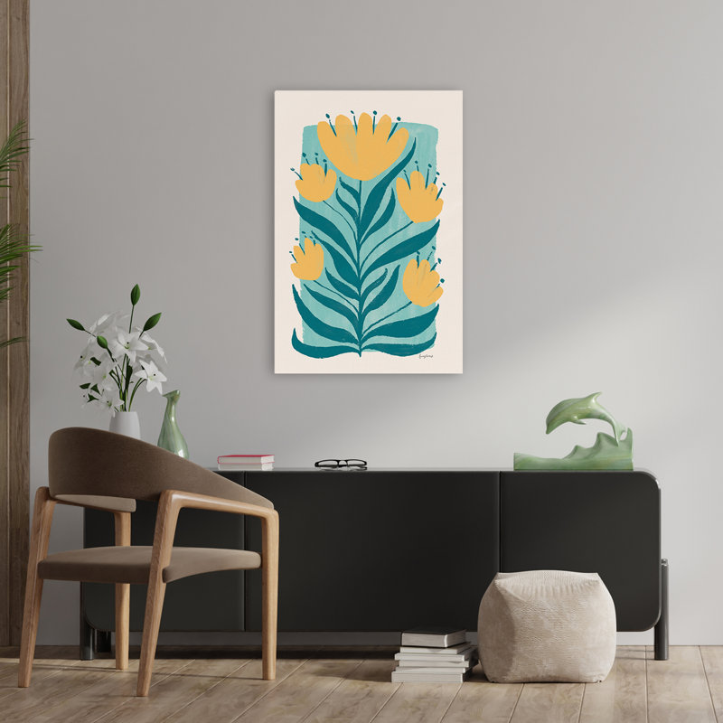 Fleurs de Scandi bohémiennes et scandinaves II, H 36 po x l 24 po