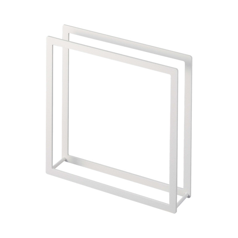 White Modern Metal Napkin Holder for Kitchen Storage