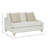 Haley Upholstered Loveseat with Pillows, White