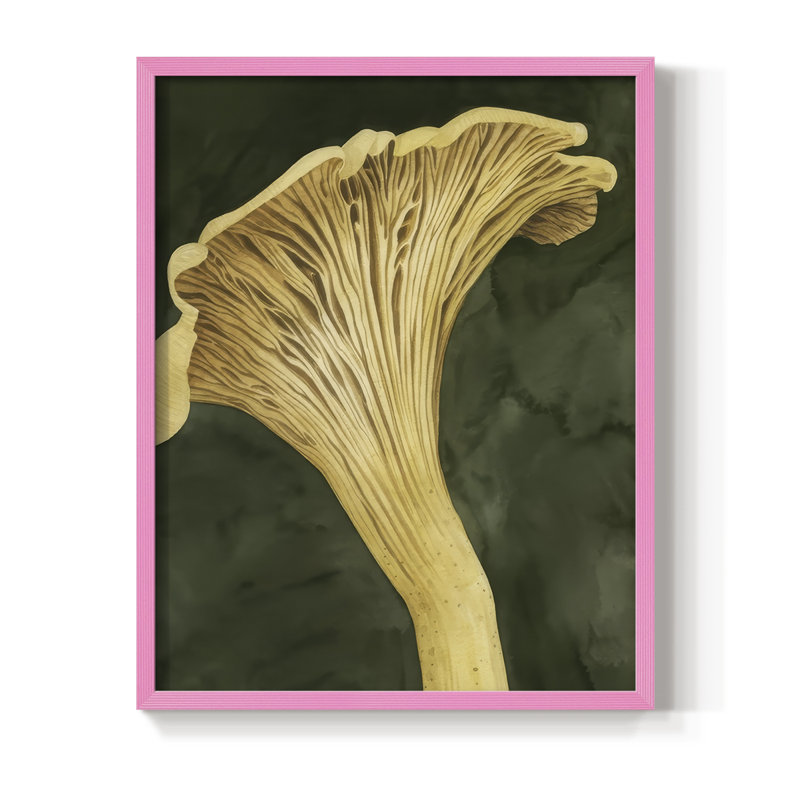 Chanterella I Framed Print - Solid Wood, Pink, 15" H x 12" W