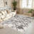 Monaco Series Abrstract Black/Gray/Ivory/Beige Area Rug-2039343011